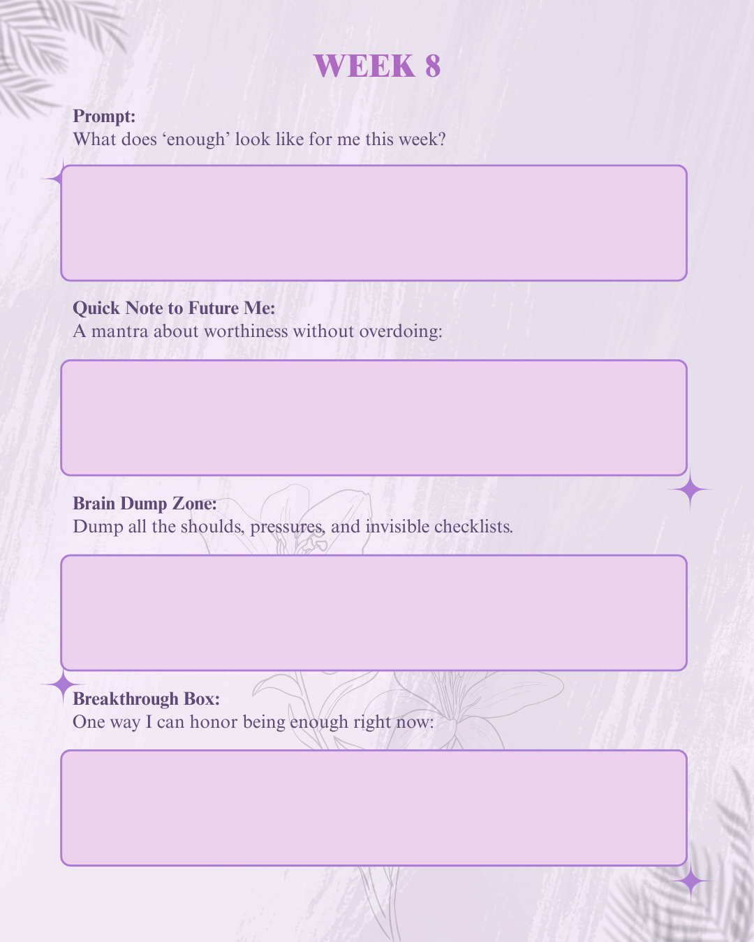 Brain Dump & Breakthroughs: A 52-Week Guided Journal to Clear Your Mind and Reconnect with Yourself