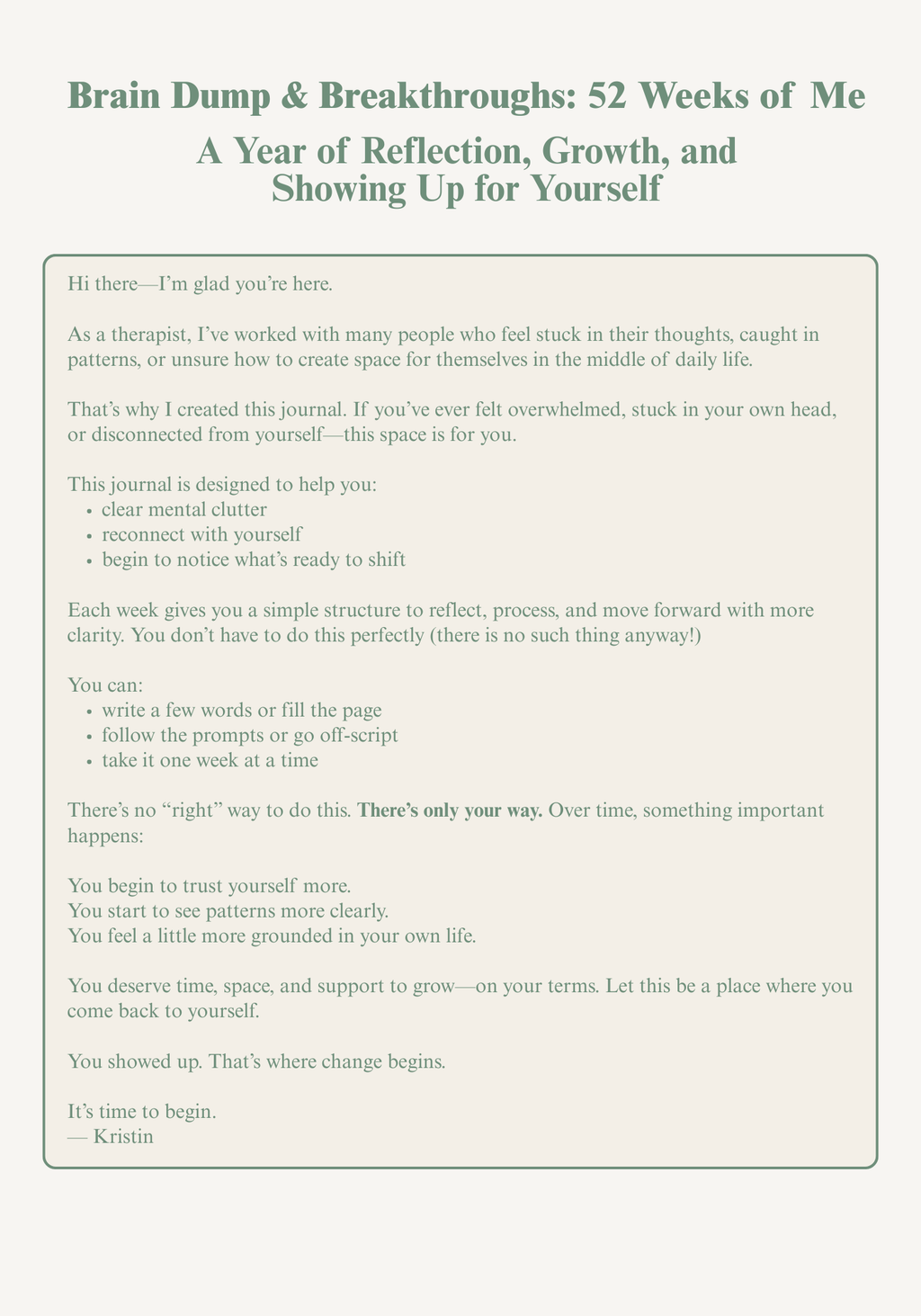 Brain Dump & Breakthroughs: 52 Weeks of Me (2nd Edition - Expanded Edition)