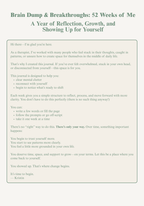 Brain Dump & Breakthroughs: 52 Weeks of Me (2nd Edition - Expanded Edition)