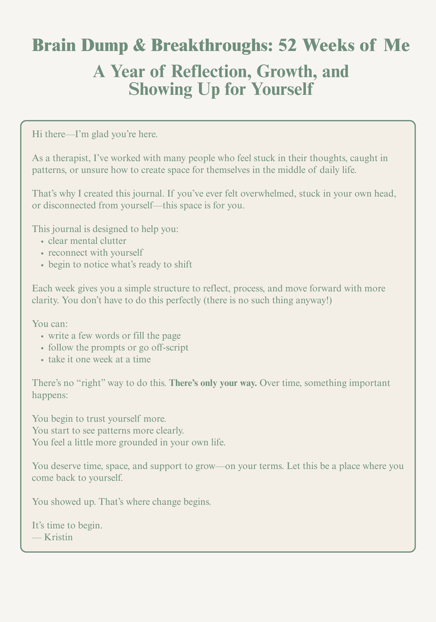 Brain Dump & Breakthroughs: 52 Weeks of Me (2nd Edition - Expanded Edition)