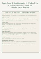 Brain Dump & Breakthroughs: 52-Week Guided Journal