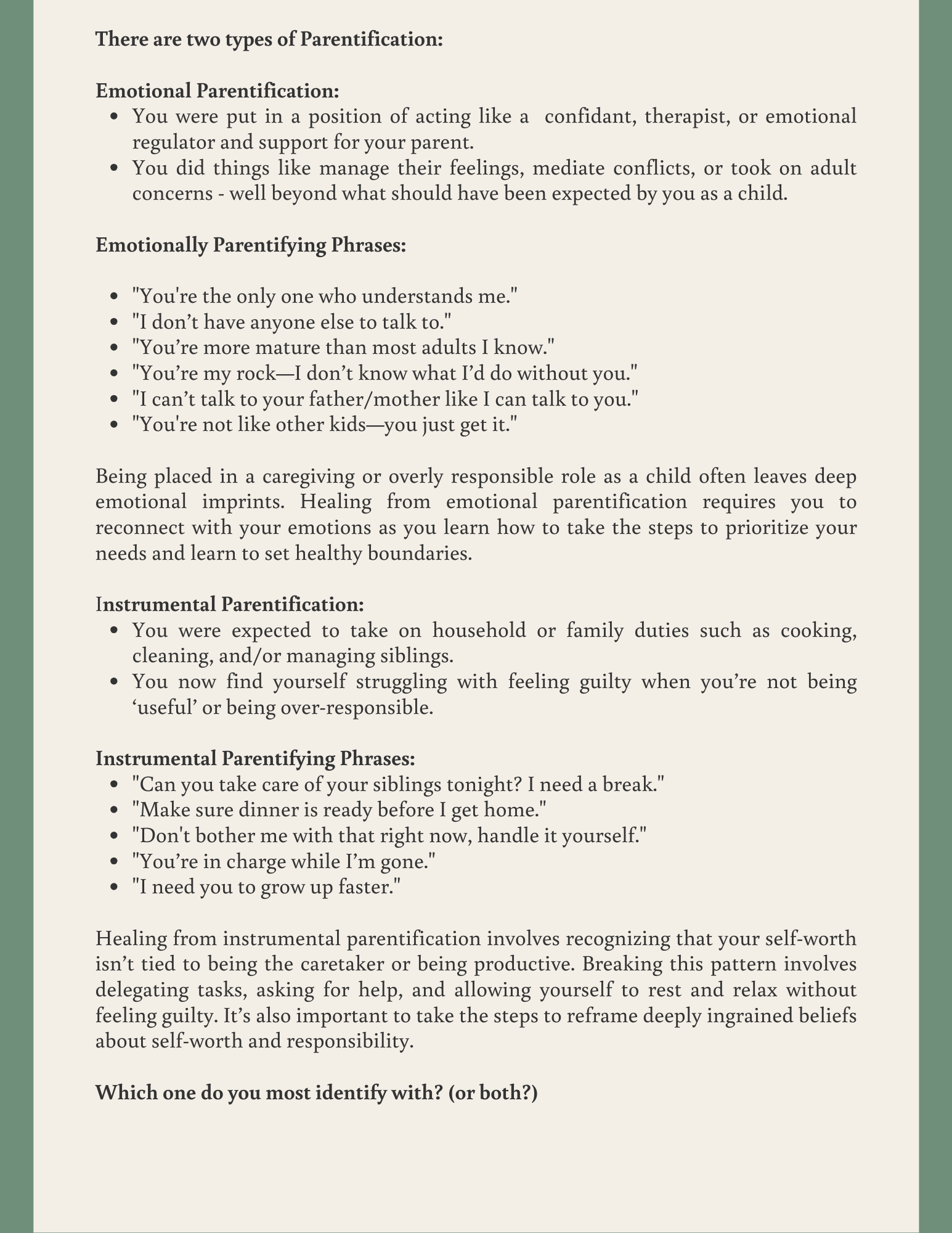 Parentified No More: A Healing Workbook for Adult Children Who Grew Up Too Fast