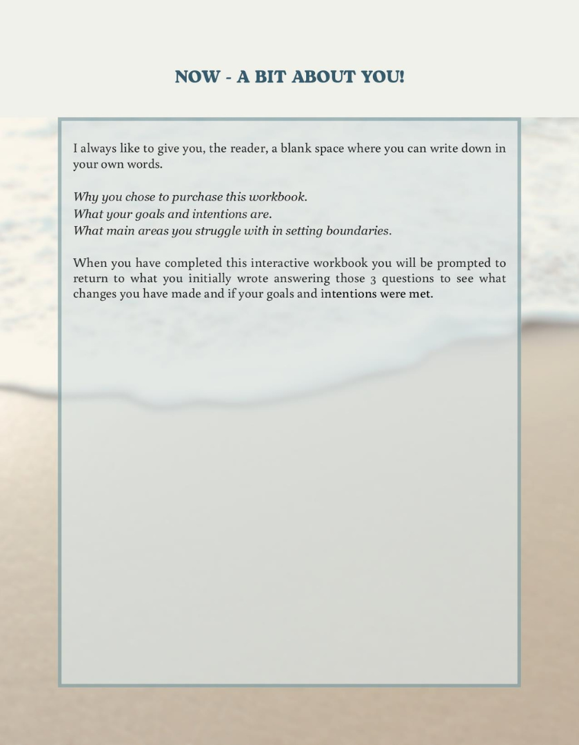 The Boundaries Workbook: Stop People-Pleasing & Reclaim Your Peace